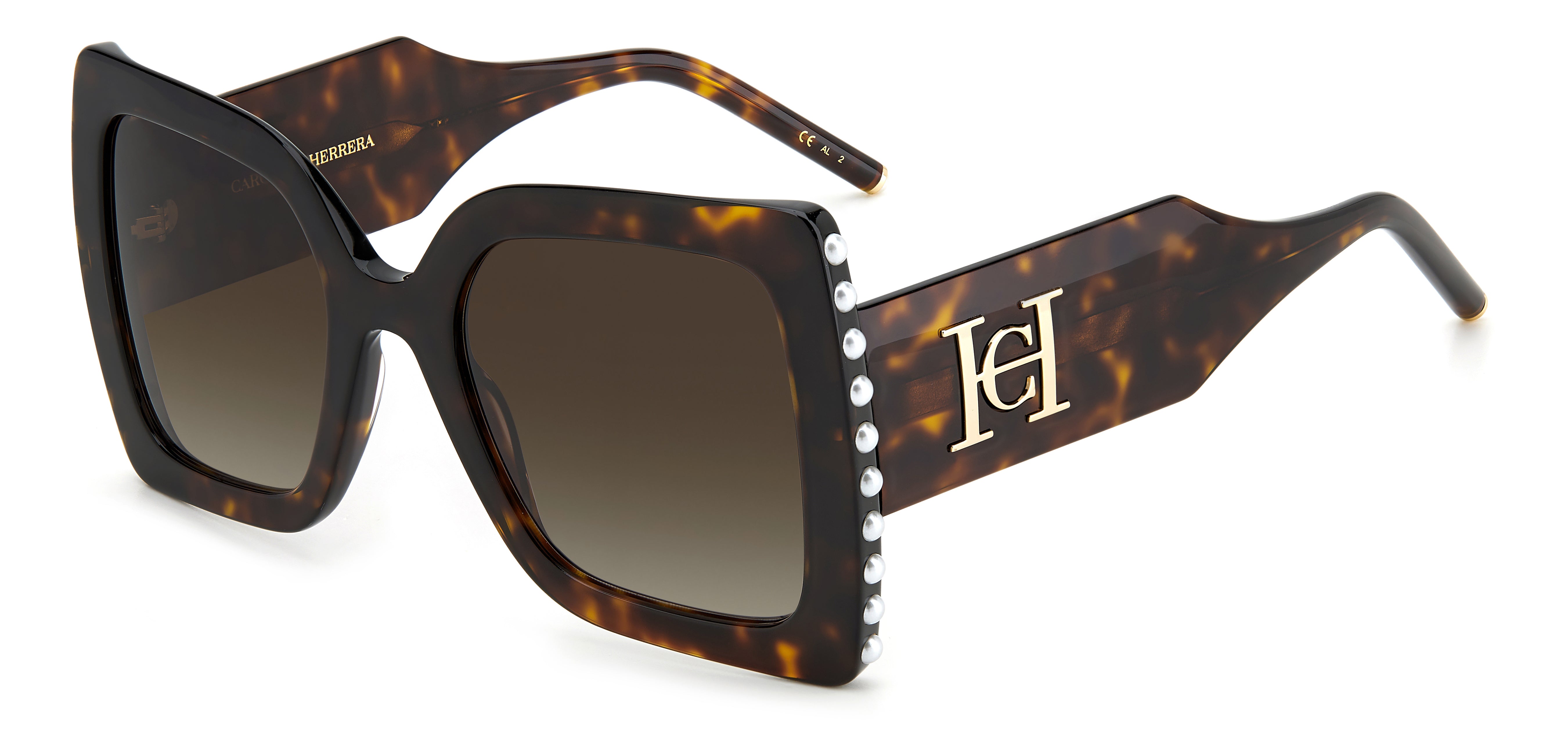 Carolina Herrera Square Pearl Sunglasses