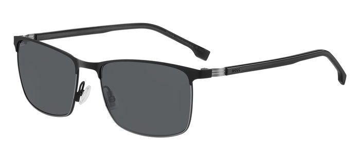 BOSS Ultra-Light Metal Rectangular Sunglasses