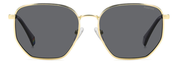 Polaroid Geometric Metal Sunglasses