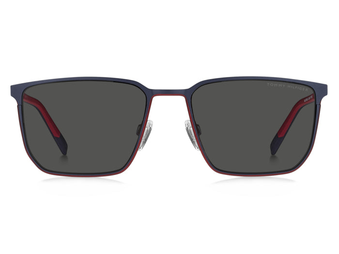 Tommy Hilfiger Titanium Geometric Square Metal Sunglasses
