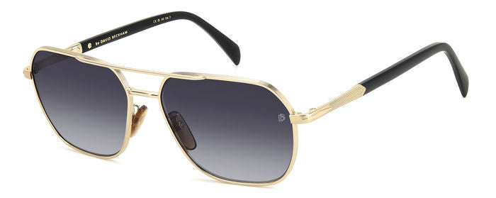 David Beckham Eyewear Square Metal Sunglasses
