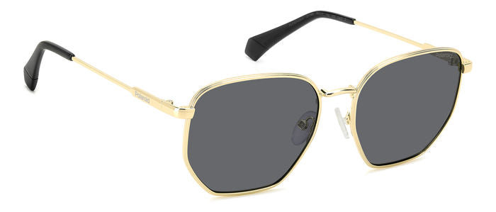 Polaroid Geometric Metal Sunglasses