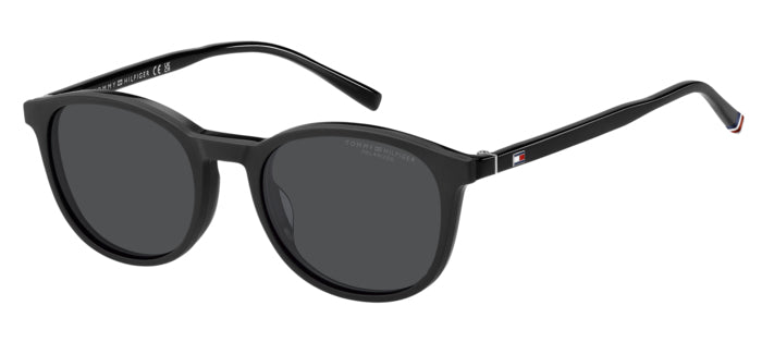 Tommy Hilfiger Round Optical Glasses with Polarized Clip-On