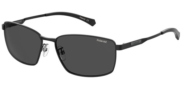 Polaroid Metal Rectangular Sunglasses