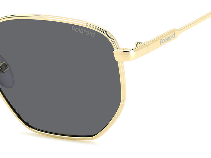 Polaroid Geometric Metal Sunglasses