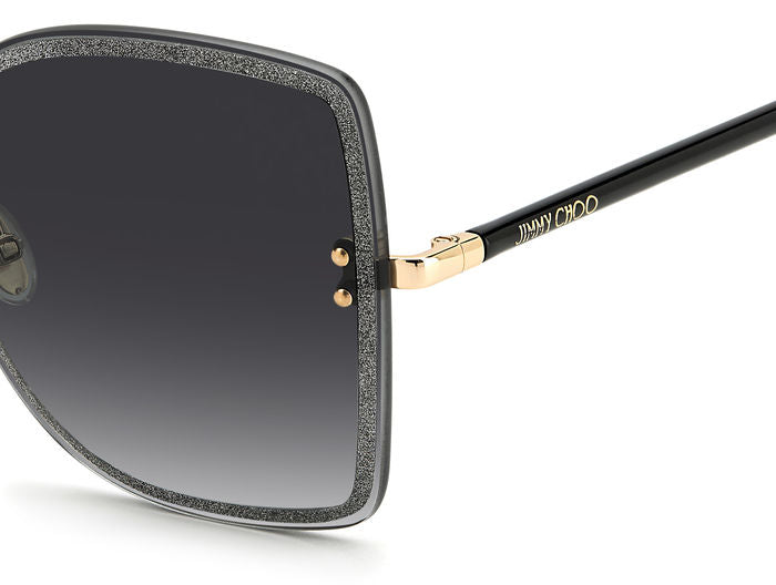 Jimmy Choo Over-Sized Square Rimless Sunglasses