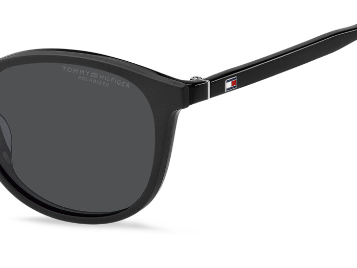 Tommy Hilfiger Round Optical Glasses with Polarized Clip-On