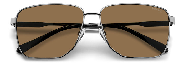 Polaroid Rectangular Metal Sunglasses