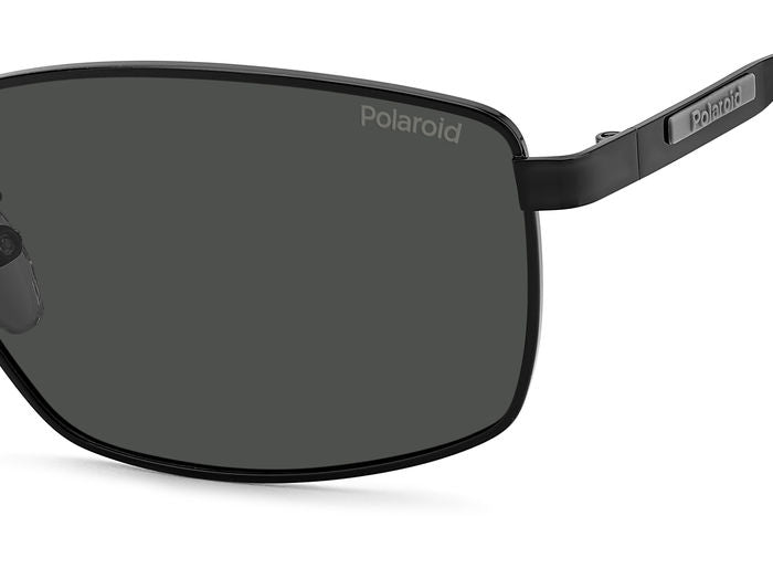 Polaroid Metal Rectangular Sunglasses