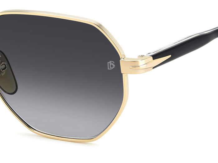David Beckham Eyewear Geometric Metal Sunglasses