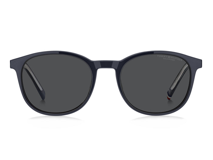 Tommy Hilfiger Round Optical Glasses with Polarized Clip-On