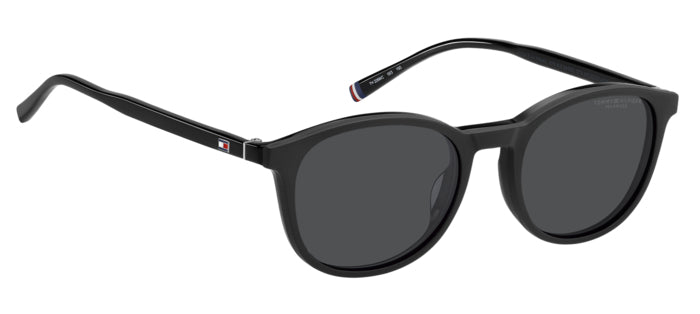 Tommy Hilfiger Round Optical Glasses with Polarized Clip-On