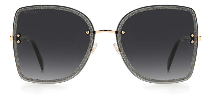 Jimmy Choo Over-Sized Square Rimless Sunglasses