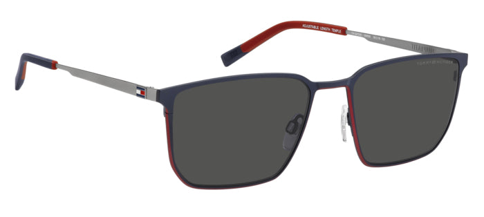 Tommy Hilfiger Titanium Geometric Square Metal Sunglasses
