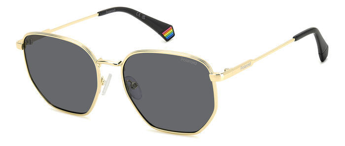 Polaroid Geometric Metal Sunglasses