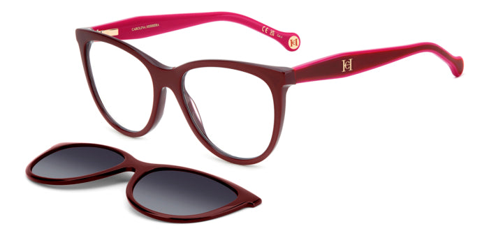 Carolina Herrera Ladies Optical Frame with Clip-On Sunglasses