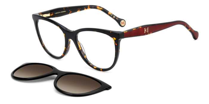 Carolina Herrera Ladies Optical Frame with Clip-On Sunglasses