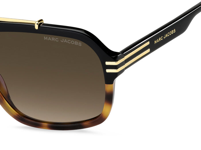 Marc Jacobs Rectangular Flat-Top Sunglasses