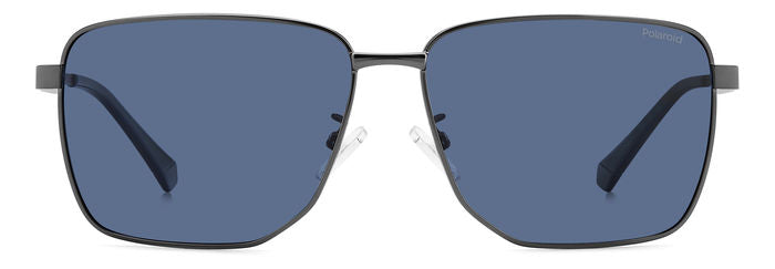 Polaroid Rectangular Metal Sunglasses