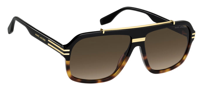 Marc Jacobs Rectangular Flat-Top Sunglasses
