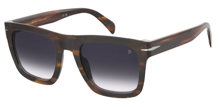 David Beckham Eyewear Square Flat Sunglasses