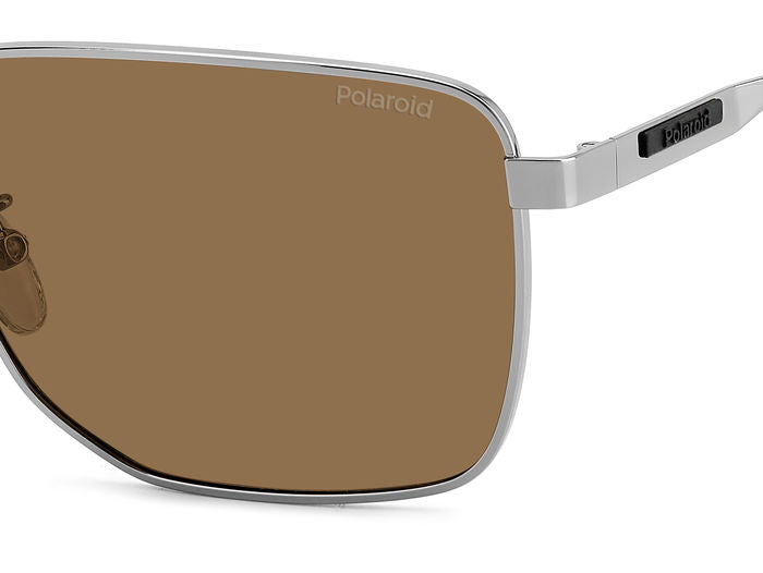 Polaroid Rectangular Metal Sunglasses