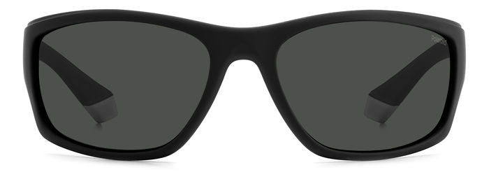 Polaroid Rubberised Wraparound Sports Sunglasses