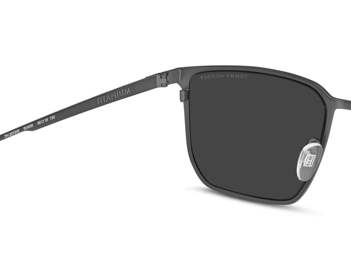 Tommy Hilfiger Titanium Geometric Square Metal Sunglasses