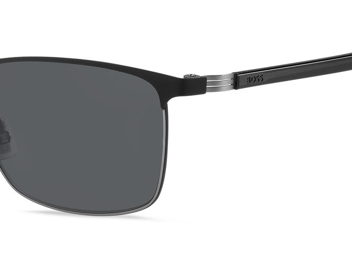 BOSS Ultra-Light Metal Rectangular Sunglasses