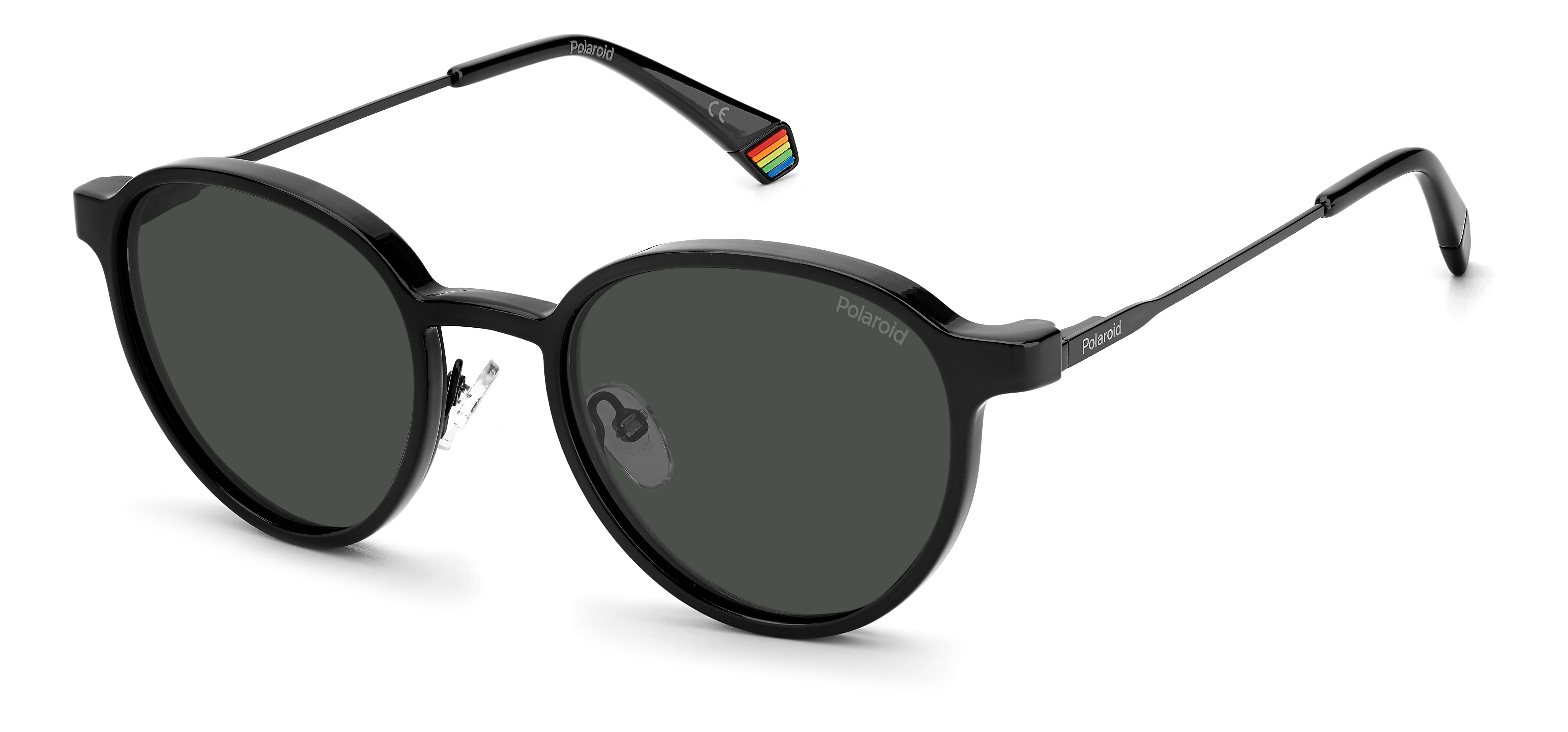 Polaroid Opticals Glasses with Clip-On Sunglasses