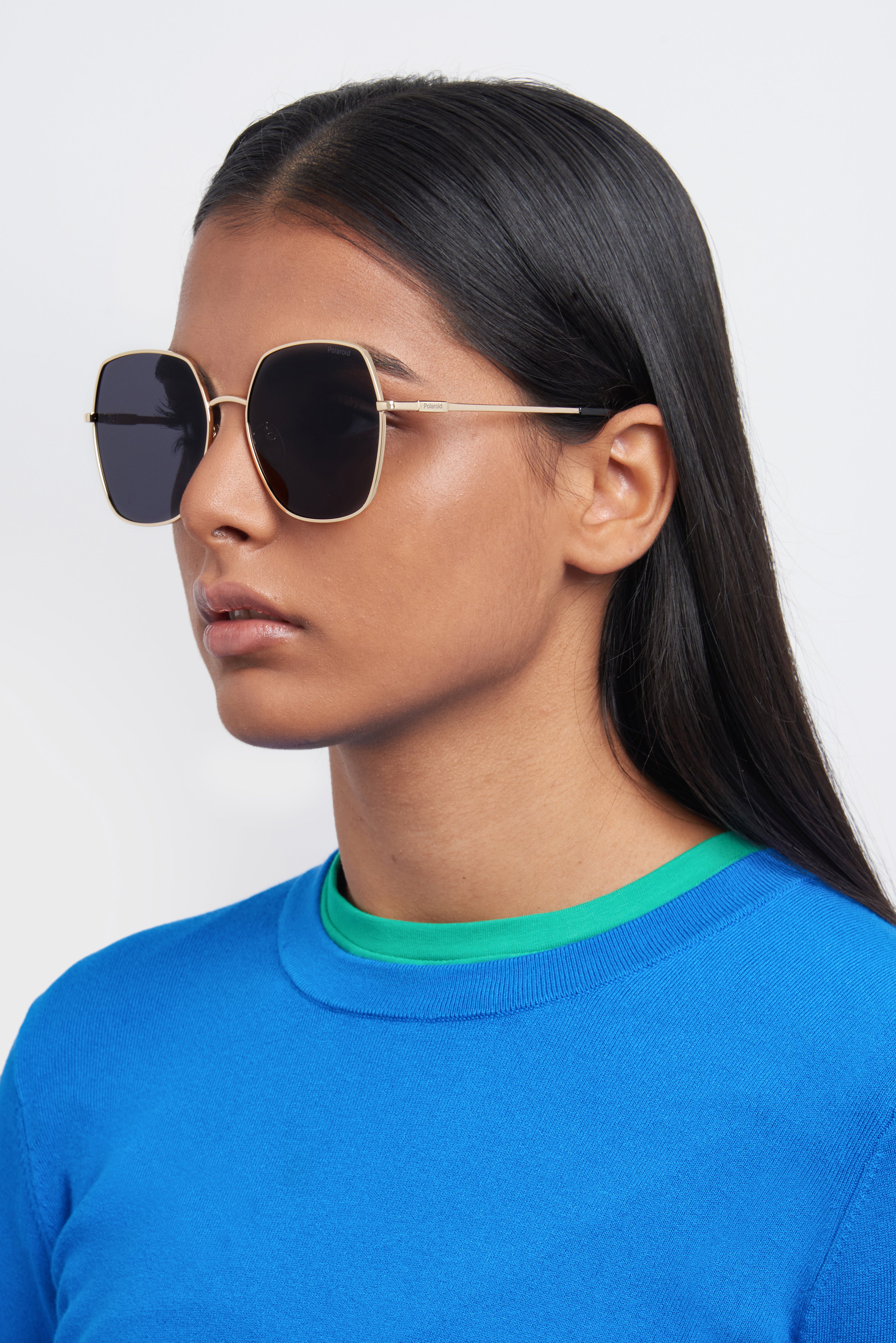 Polaroid Oversized Octagonal Sunglasses