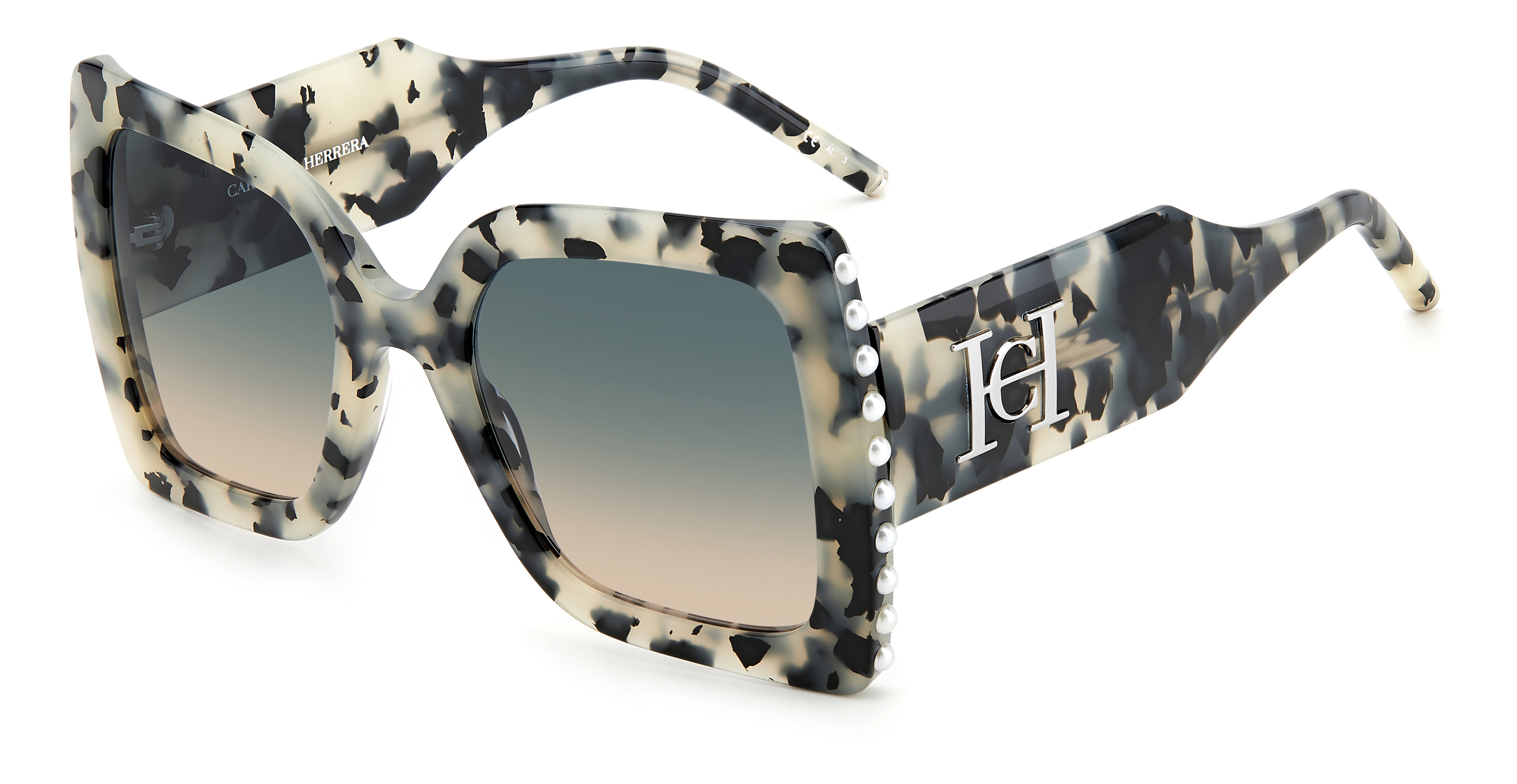 Carolina Herrera Square Pearl Sunglasses
