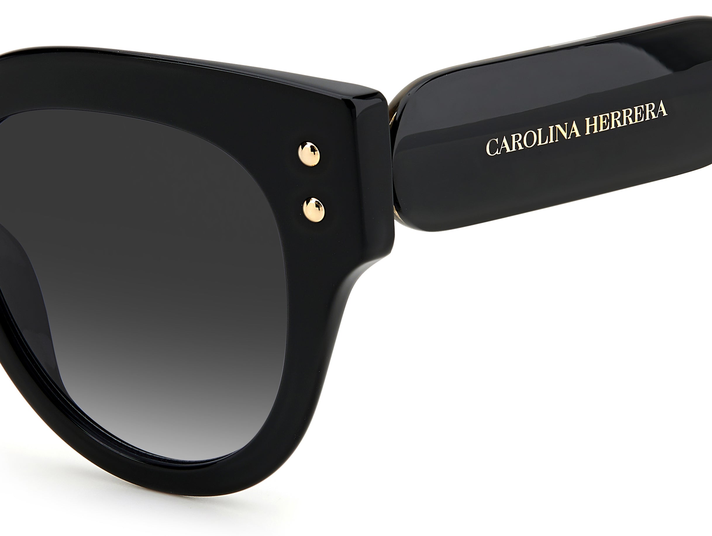 Carolina Herrera Round Polka Dot Sunglasses