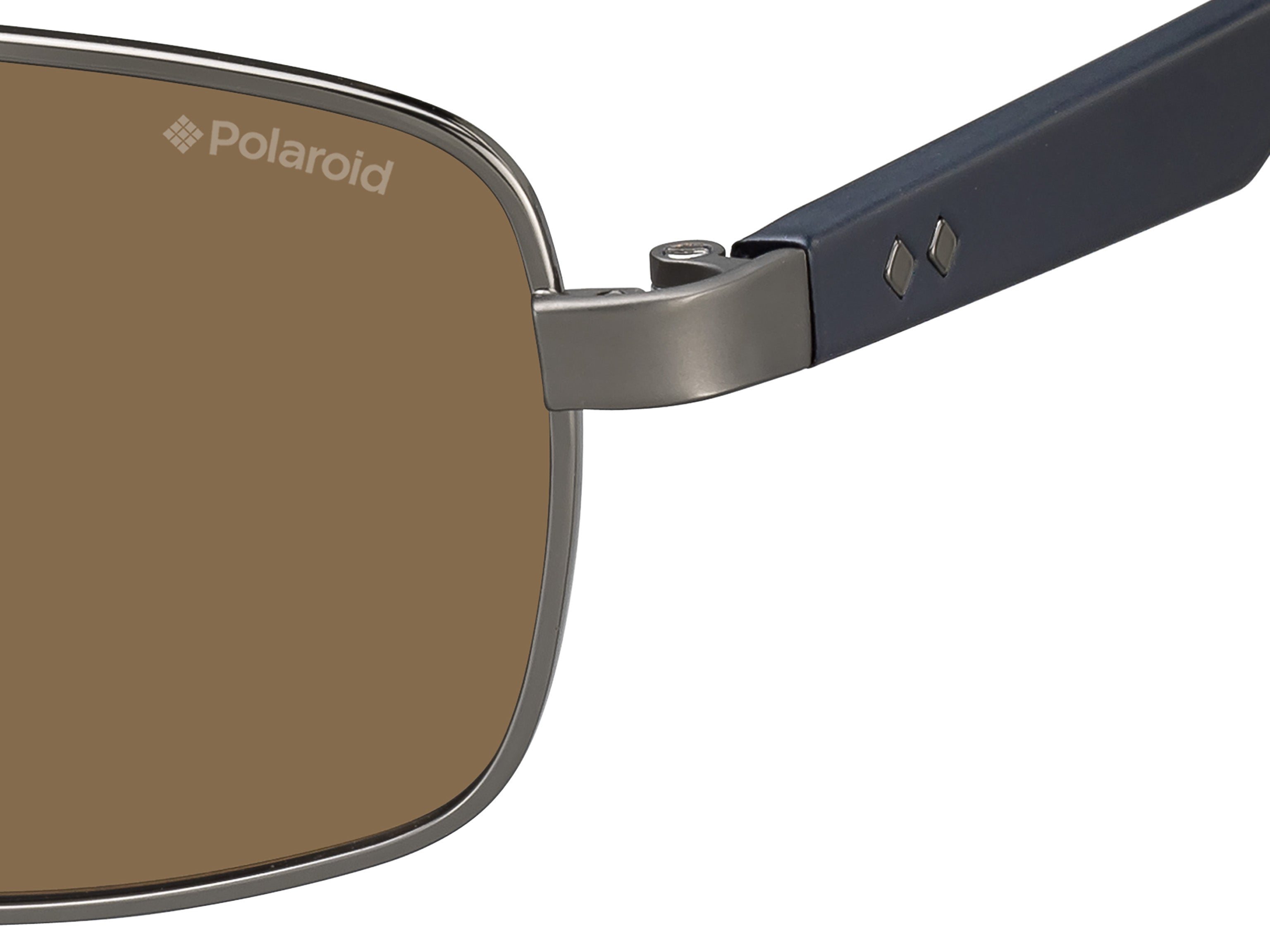 Polaroid Rectangle Metal Sunglasses