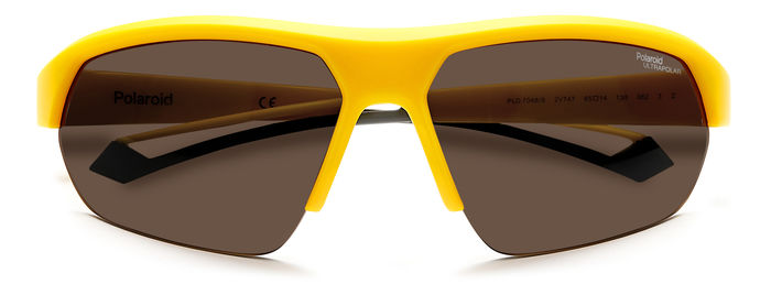 Polaroid Half Rim Wraparound Sports Sunglasses