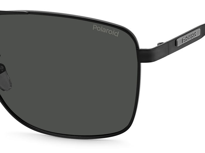 Polaroid Rectangular Metal Sunglasses